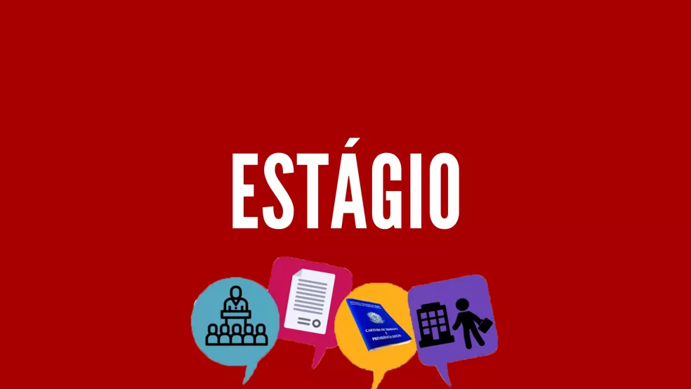 Banner com tema estágio