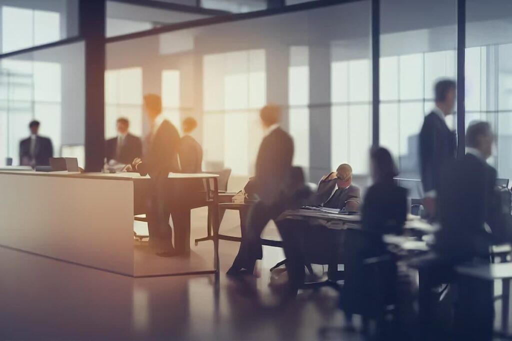Imagem de uma empresa com pessoas, que precisa de um alvará de funcionamento para funcionar