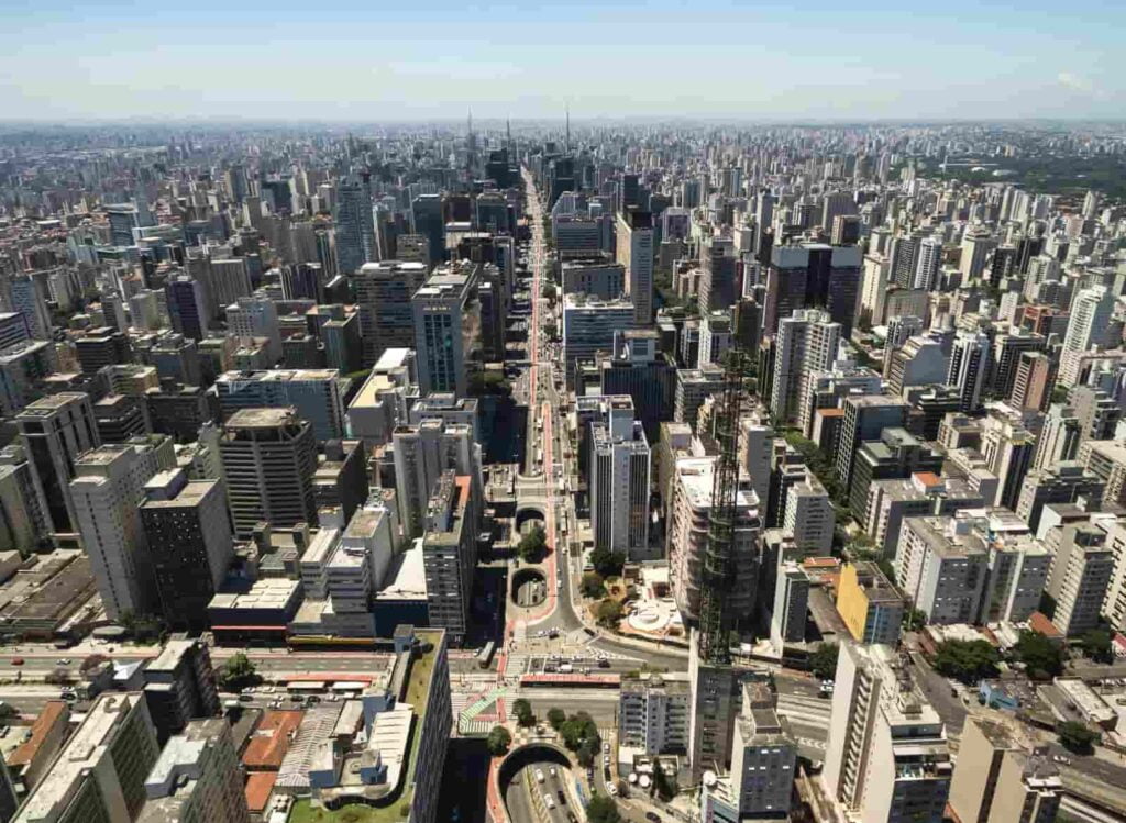 Vista da cidade para quem deseja alugar um apartamento em São Paulo