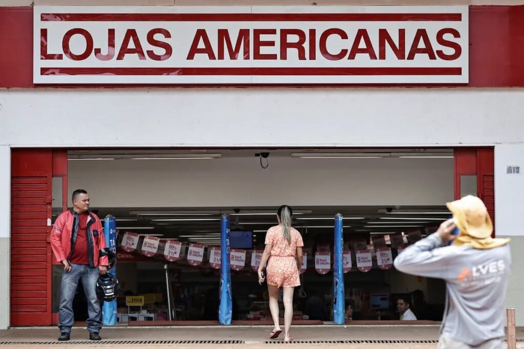 Imagem da fachada das lojas americanas