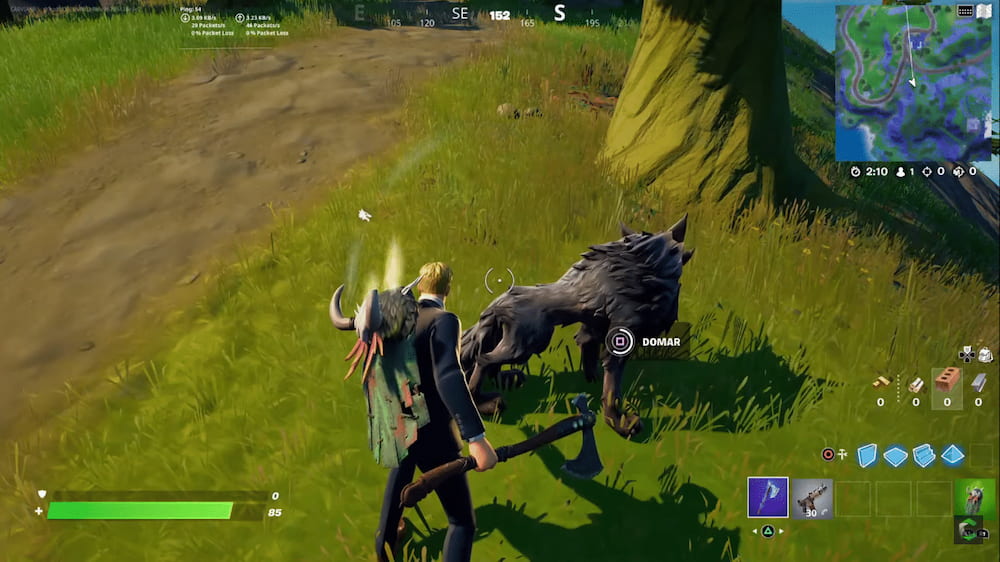 caçando lobo fortnite