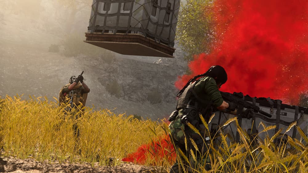 call of duty warzone personagem esperando loadout drops