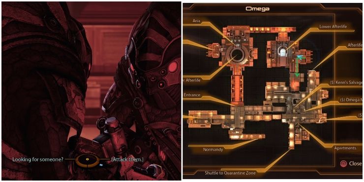 Para salvar o Patriarca, use a opção exemplar e Shepard se oferecerá para ser seu krantt . O patriarca será persuadido de que, como krogan, isso lhe trará glória e honra. Ele não está totalmente errado. Enquanto Aria ficará grata por Shepard salvá-lo, ela ficará um pouco irritada com sua glória recém-descoberta.