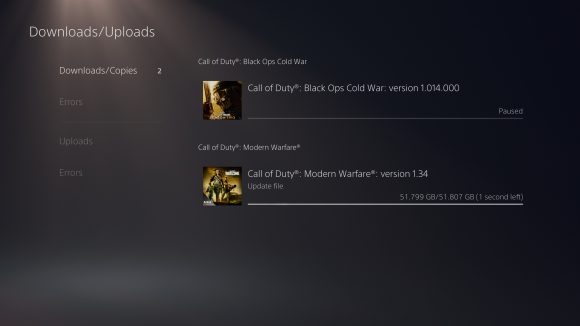 PS5 Download Speed