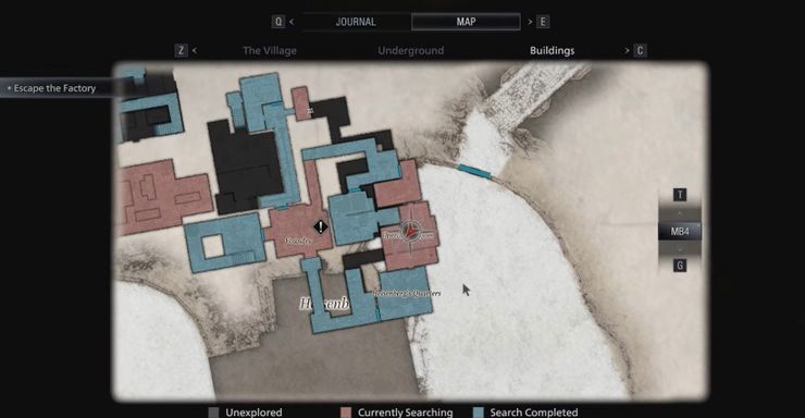 resident evil village mapa