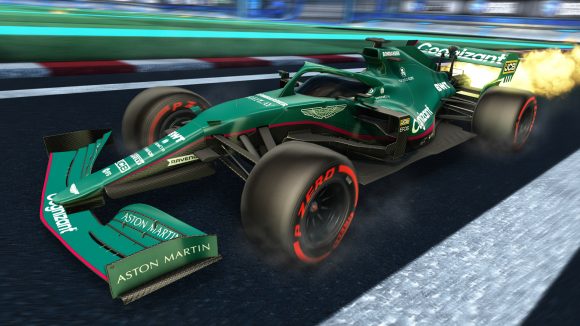rocket league formula 1 aston martin