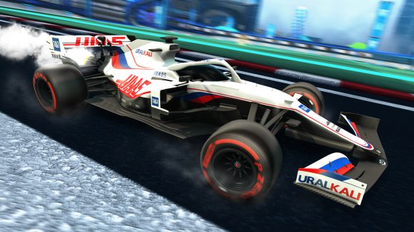 rocket league formula 1 haas