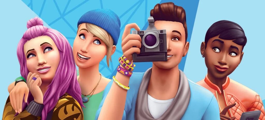 imagem reprodução EA Sports do The sims 4
