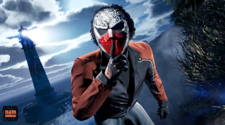 imagem reprodução da máscara guerra do jogo GTA online 