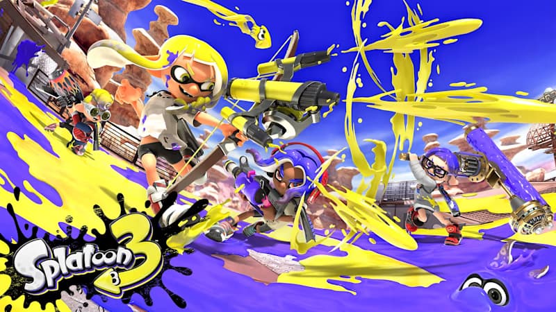 Imagem reprodução do jogo Splatoons 3 da Nintendo