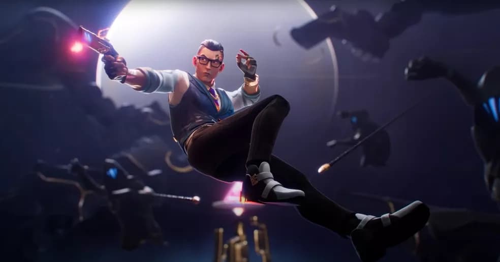 personagem do valorant chamber em ação