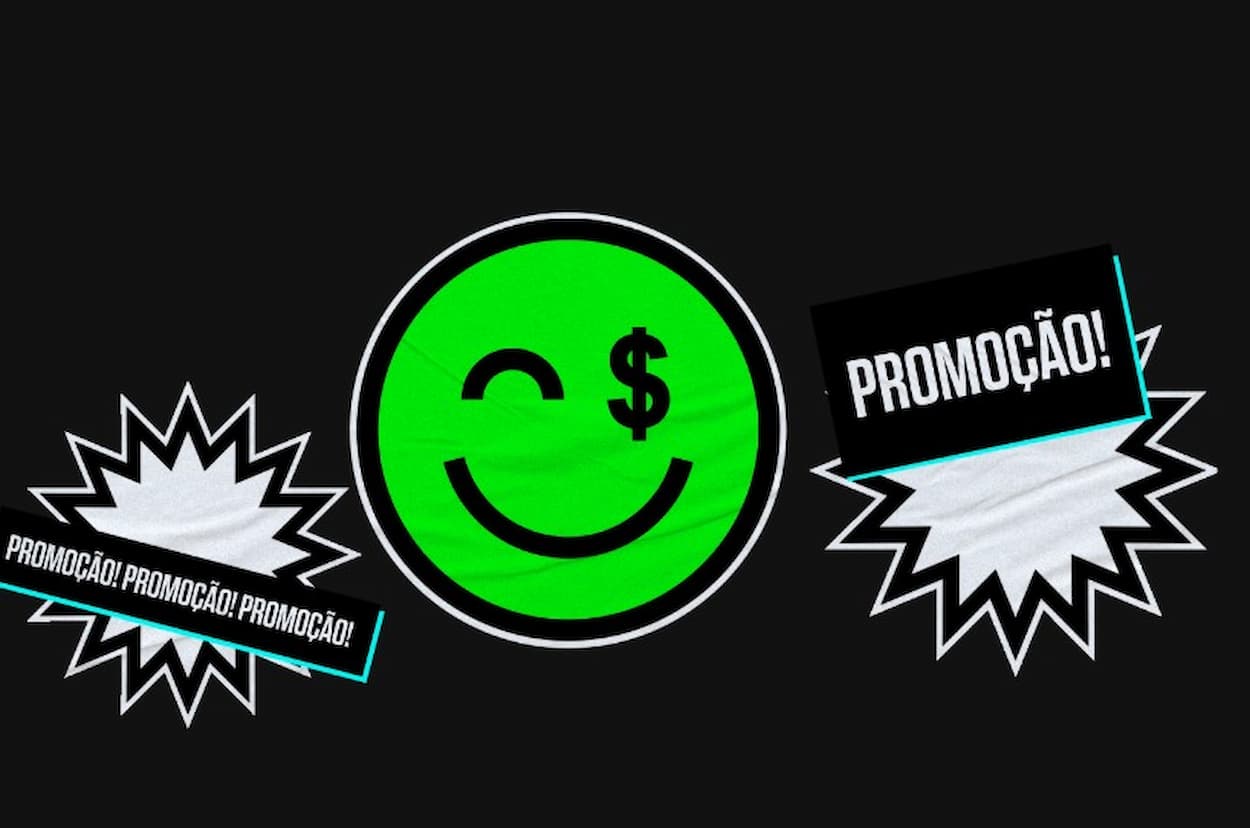 Smily face com cifrão no olho