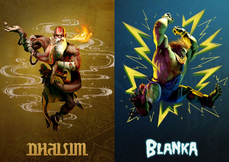 Banner divulgação Blanka e Dhalsim Street Fighter 6