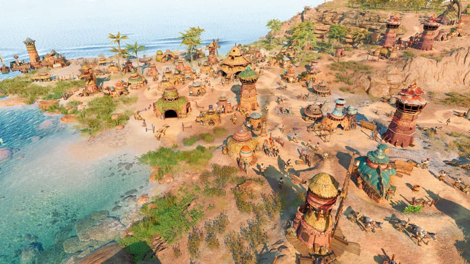 Paisagem do novo jogo da Ubisoft, The Settlers, New Allies