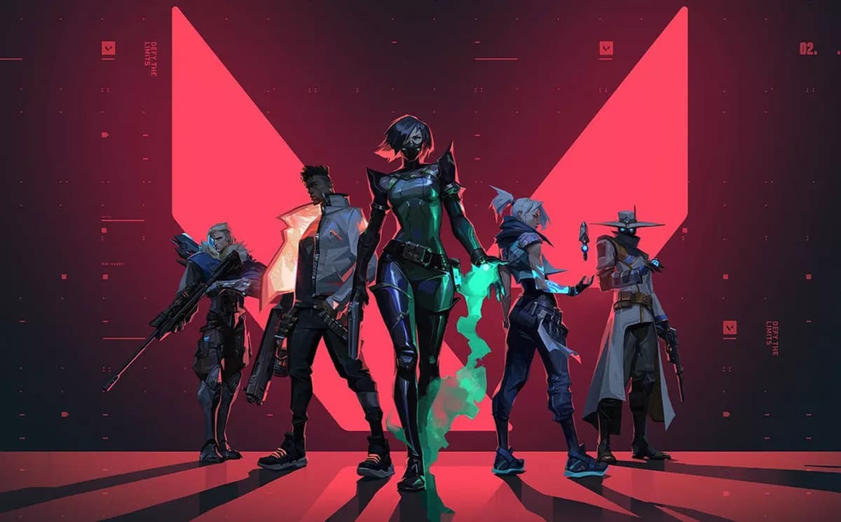 Imagem dos agentes de Valorant.