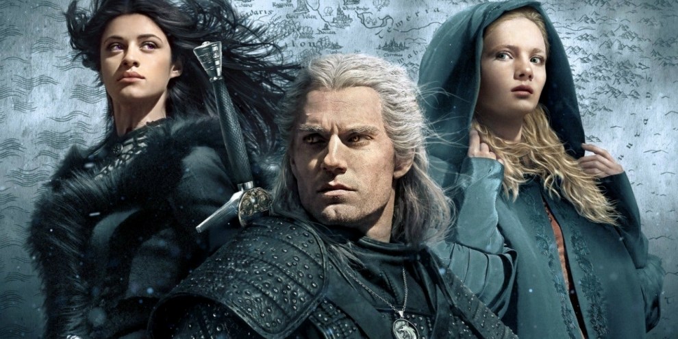 Banner de divulgação da série The Witcher