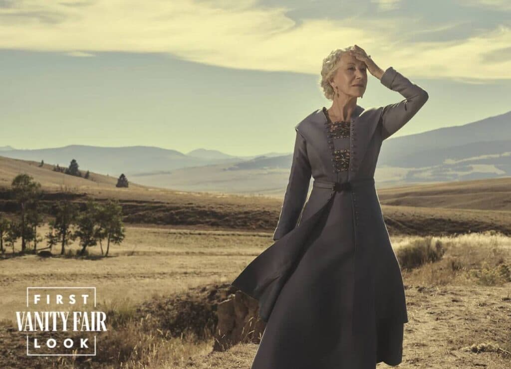 Hellen Mirren interpretando seu papel em 1923