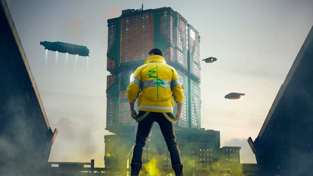 Banner de divulgação para a expansão Phantom Liberty de Cyberpunk 2077