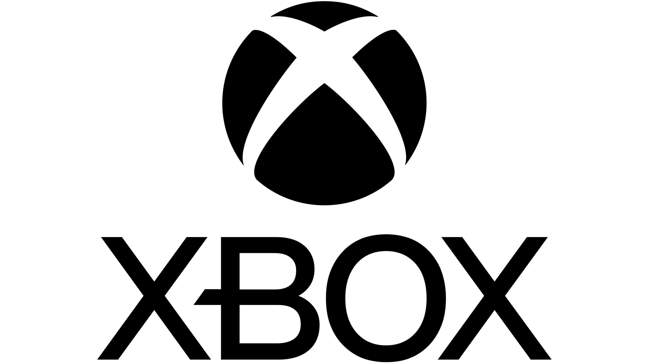 Logo do Microsoft Xbox em preto e branco