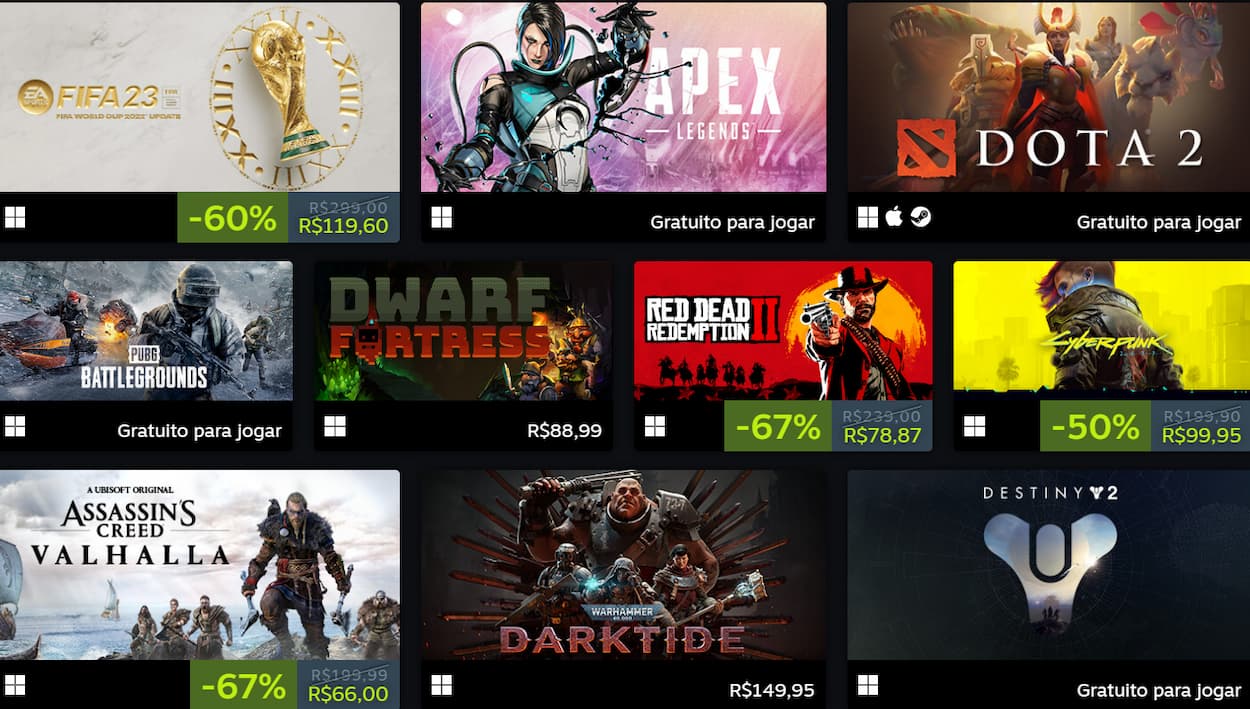 Captura de tela Steam 