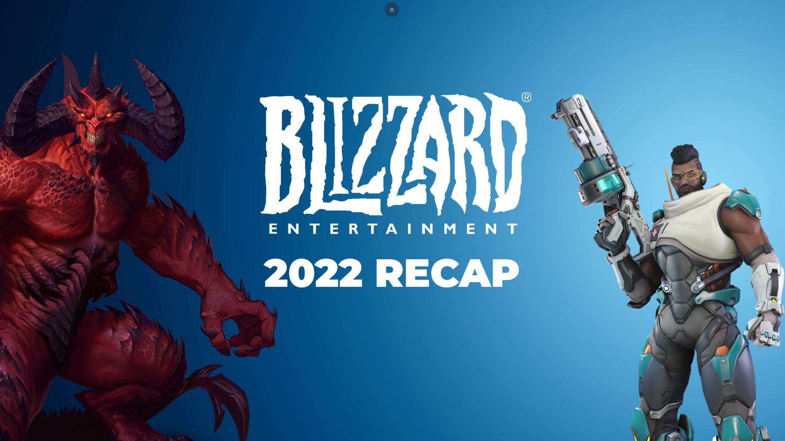 Imagem de divulgação 2022 Recap Blizzard Entertainment