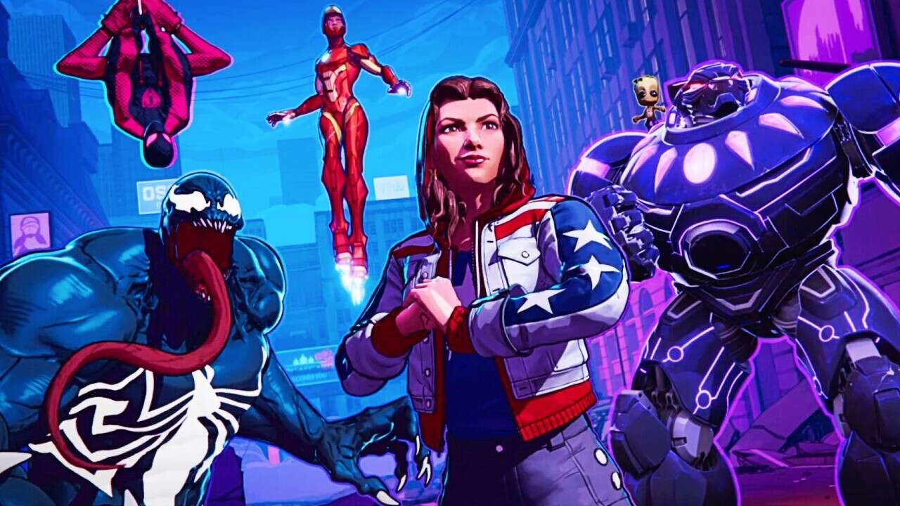 Banner de divulgação de personagens do jogo Marvel Snap