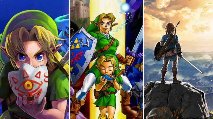 Imagem divulgação diversos banners de The Legend of Zelda