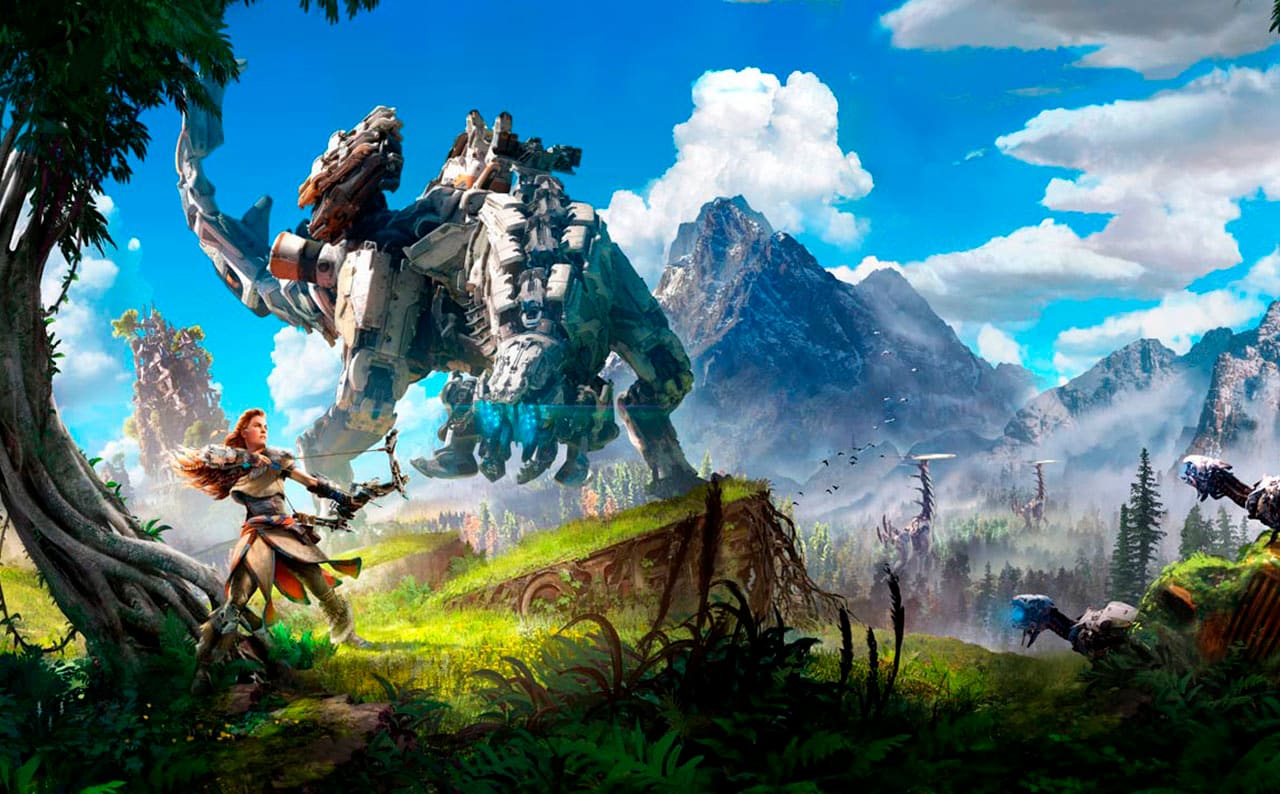 Arte do jogo Horizon Zero Dawn
