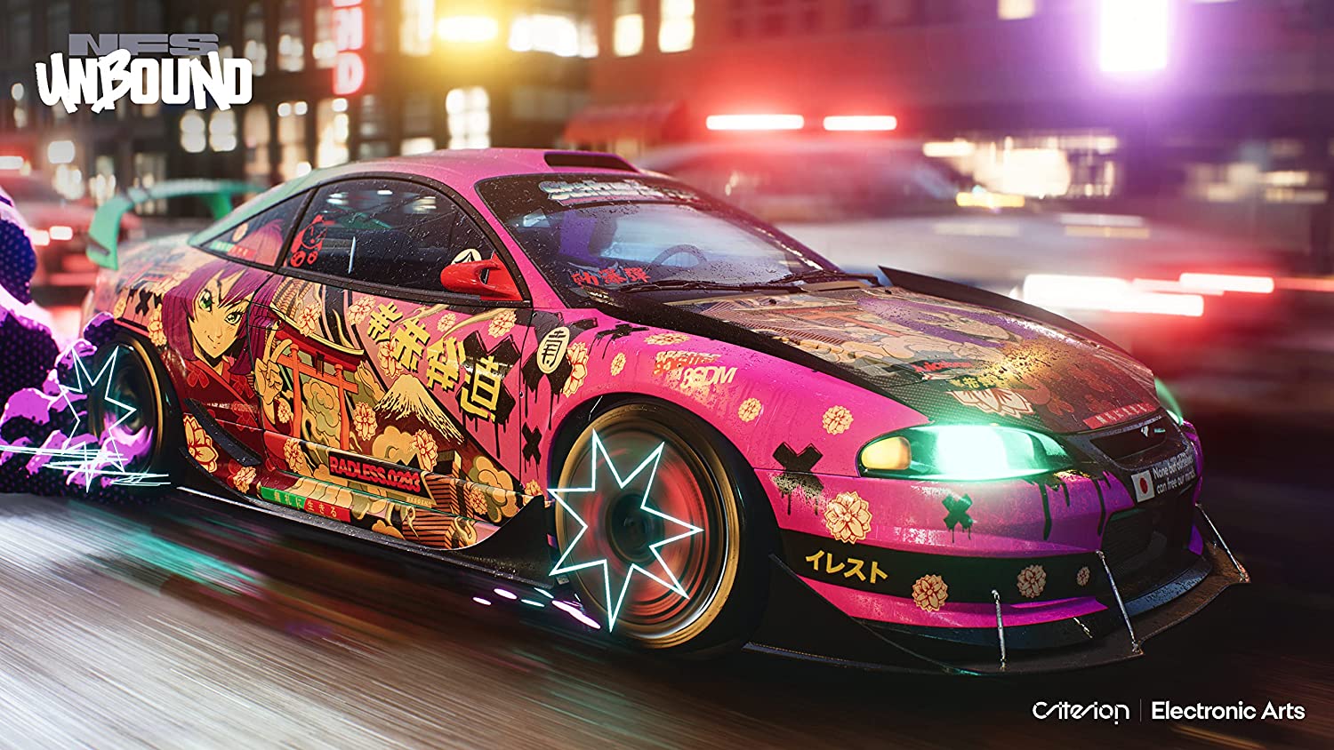 Banner de divulgação do novo jogo Need For Speed Unbound