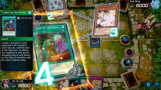 Captura de tela de Yu-Gi-Oh!, um dos jogos de cartas da nossa lista.