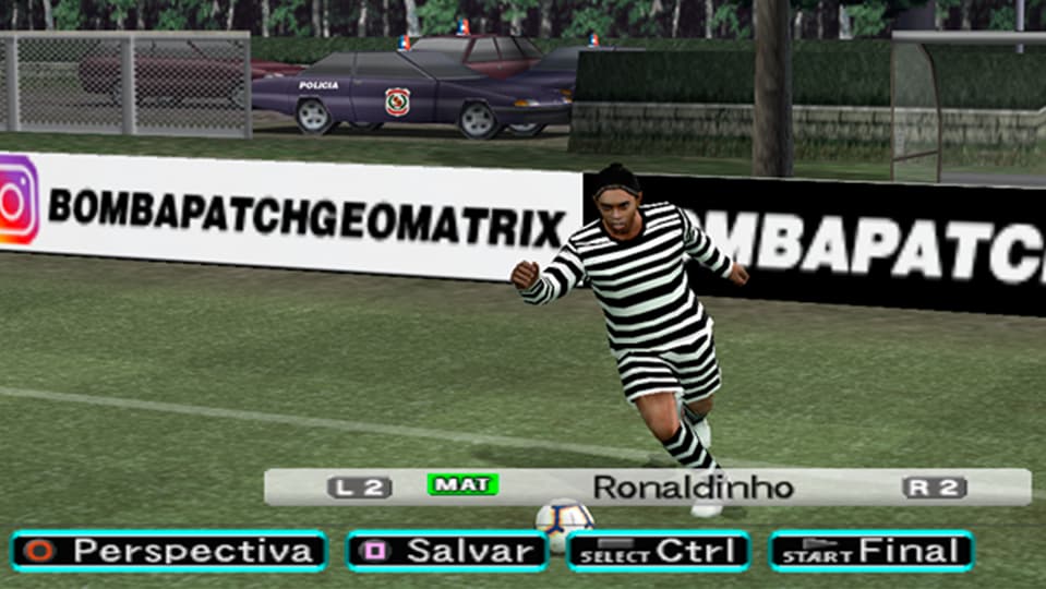 imagem reprodução de Ronaldinho Gaúcho no mod Bomba Patch