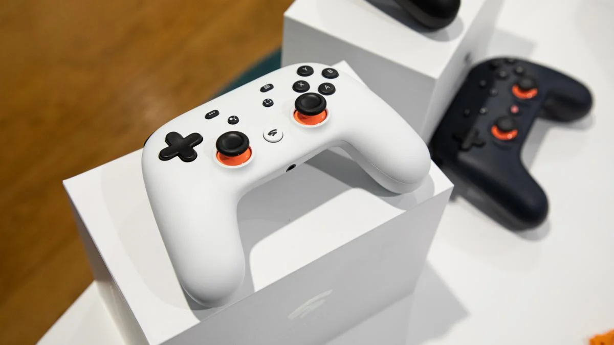 Imagem de divulgação Google Stadia e seu controle