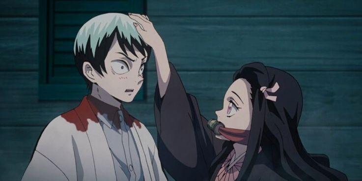 Imagem de reprodução da primeira temporada de Demon Slayer