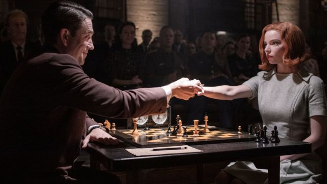 Imagem da série O Gambito da Rainha.