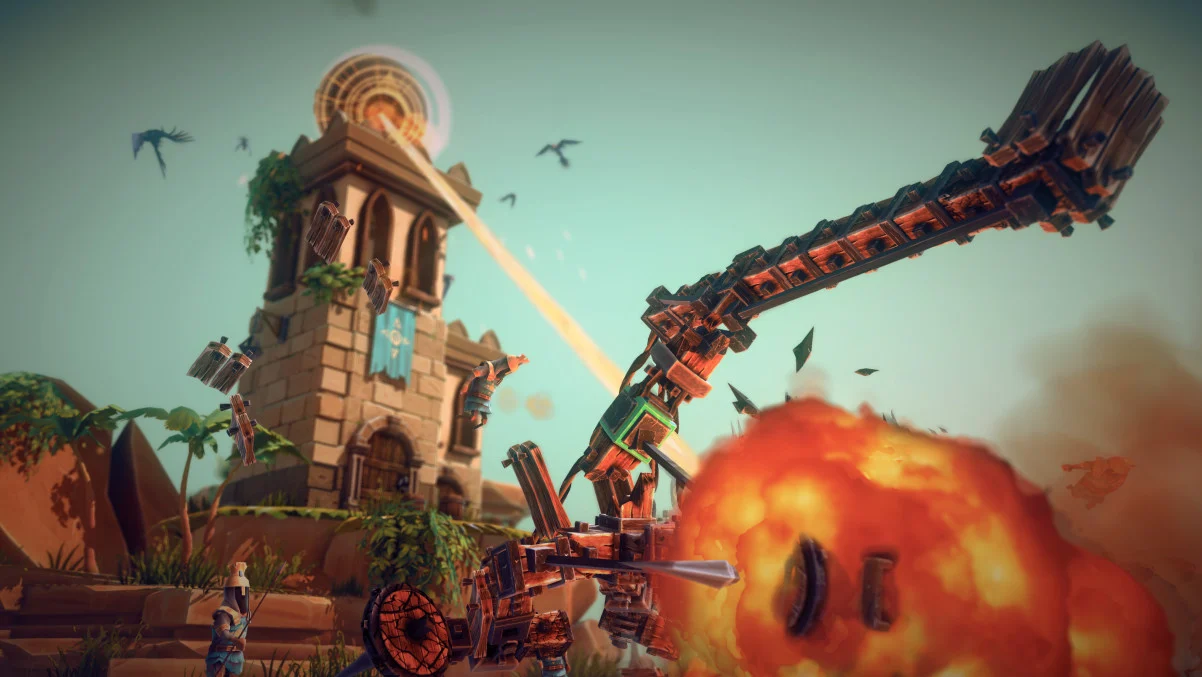 Imagem de gameplay retirada do jogo Besiege
