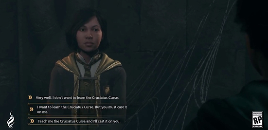 Dialogo em Hogwarts Legacy