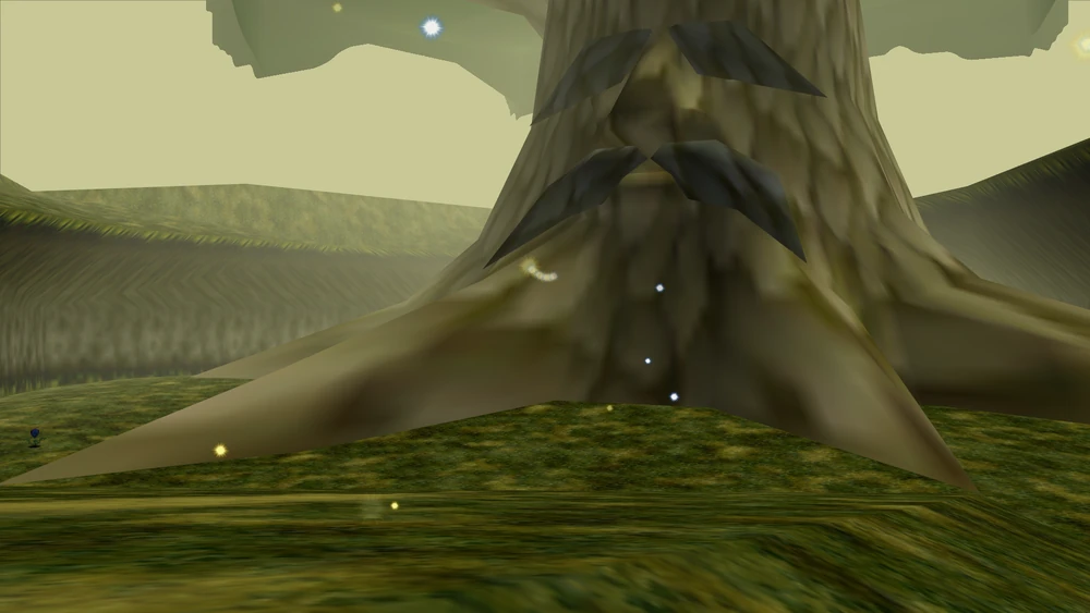 Imagem da Grande Árvore Deku em The Legend of Zelda: Ocarina of Time
