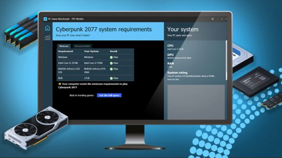 APP PC Game Benchmark – FPS Monitor para saber se seu computador roda um jogo
