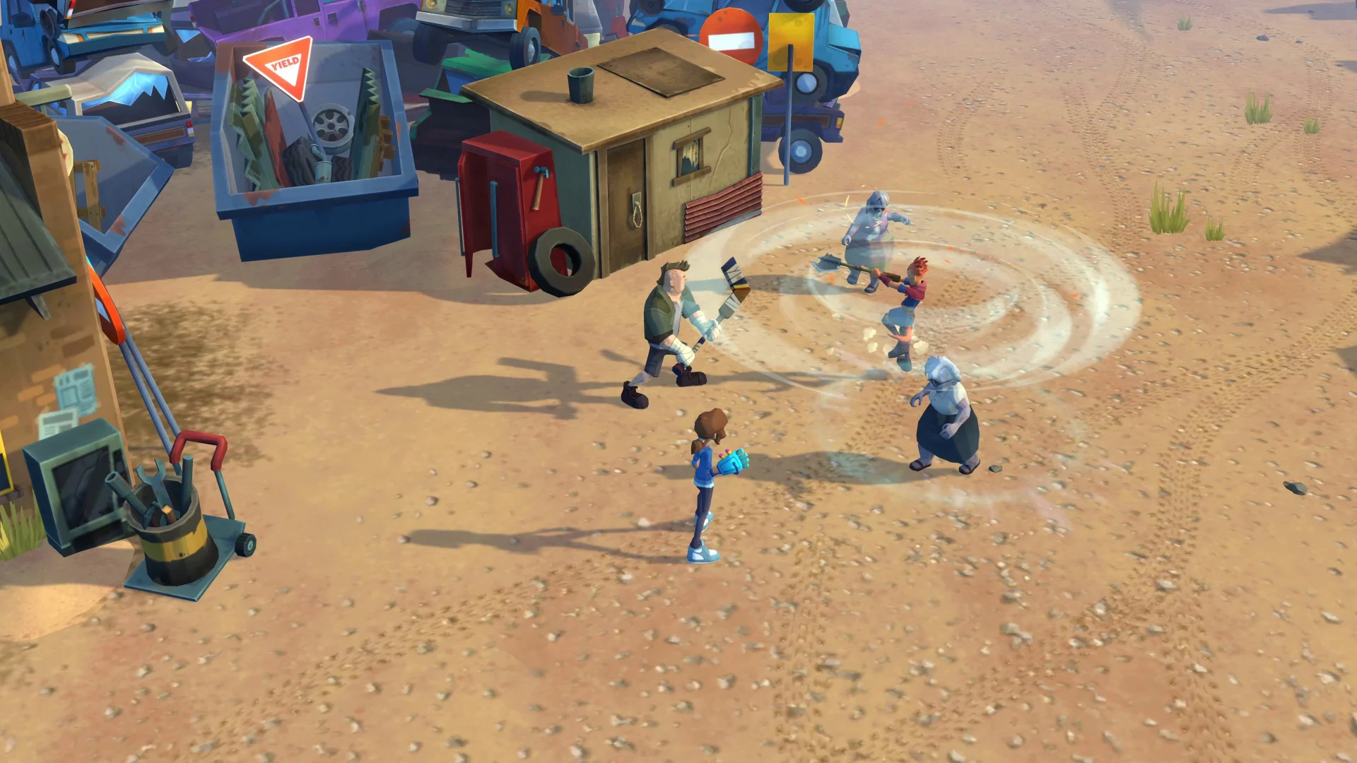 Imagem de gameplay do jogo The Last Kids on Earth and the Staff of Doom
