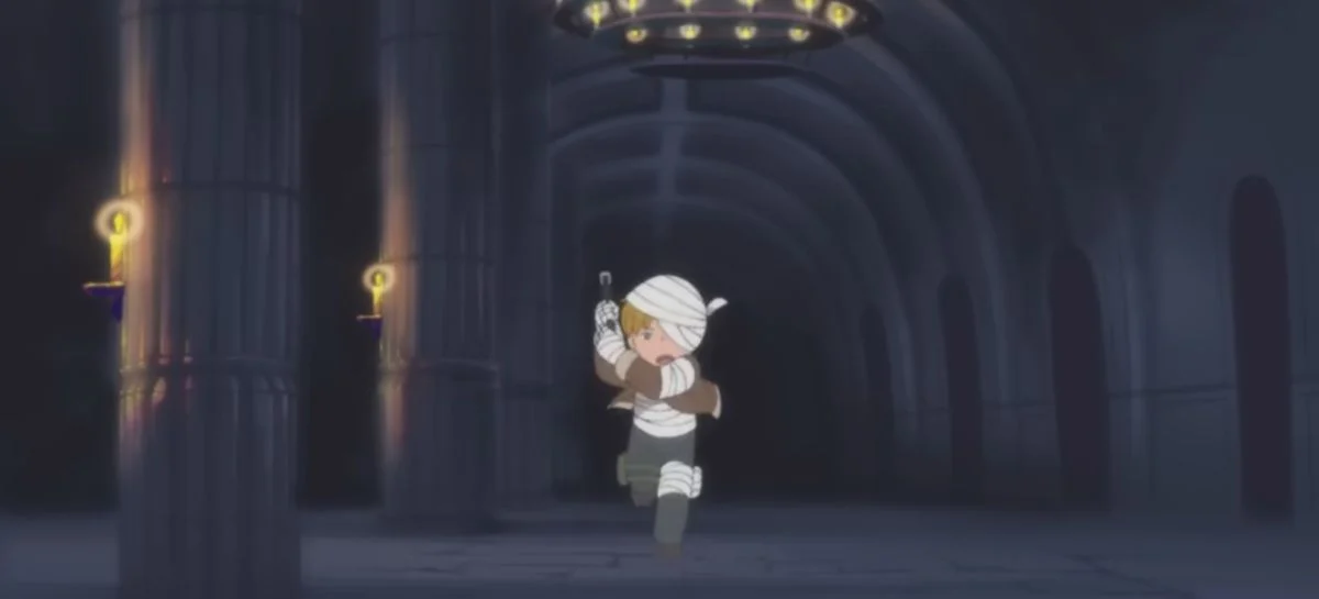 Imagem retirada do anime de Resident Evil 4 Remake