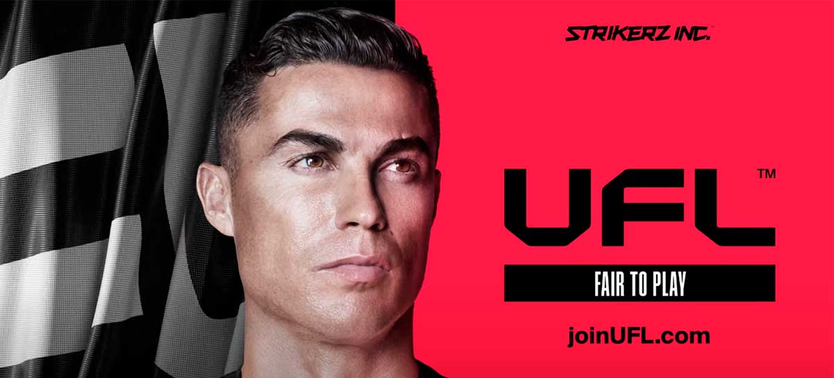 Banner divulgando Cristiano Ronaldo em UFL