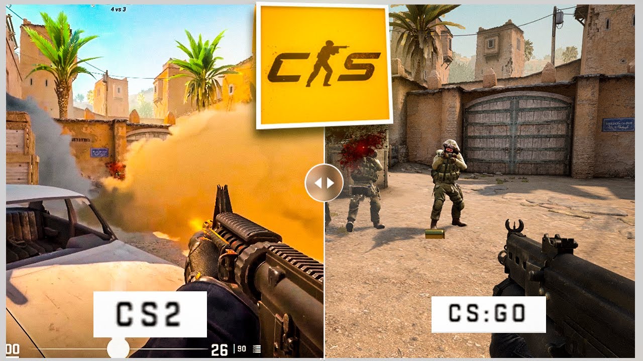 Banner divulgando diferença entre Counter-Strike 2 e CS:GO