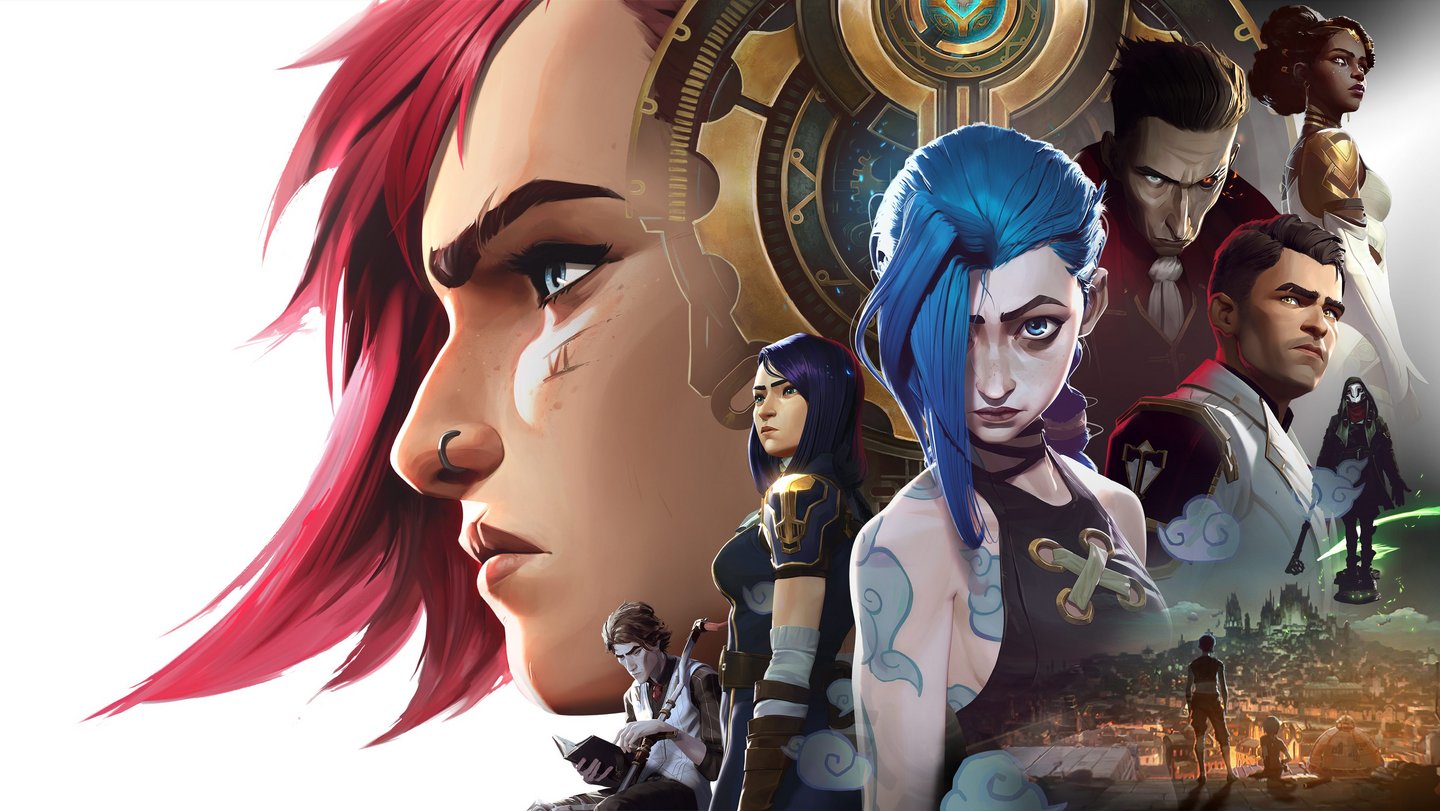 Banner oficial de divulgação da série Arcane