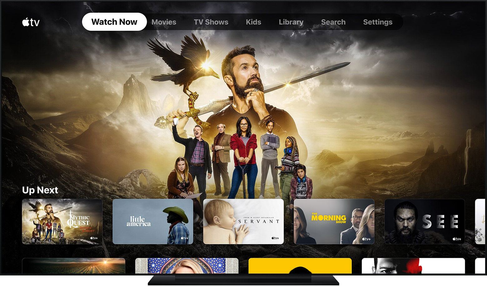 Imagem mostrando catálogo da Apple TV+