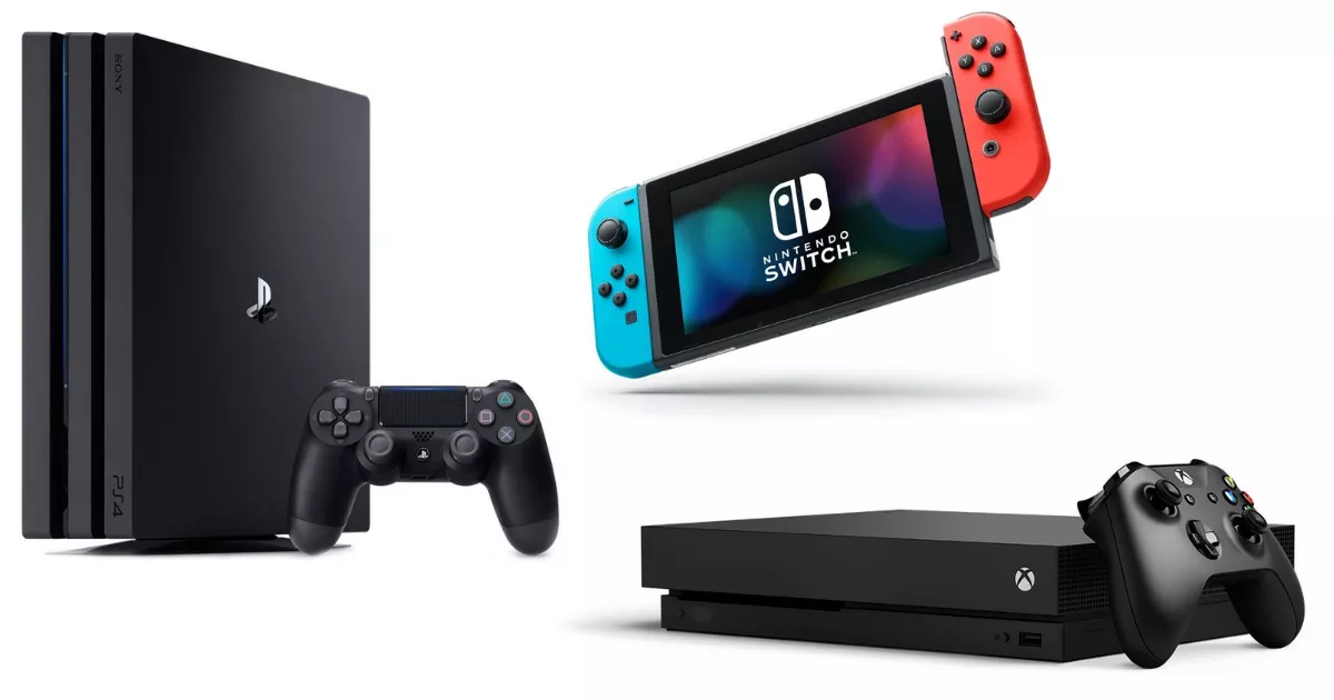 Imagem dos consoles da geração anterior