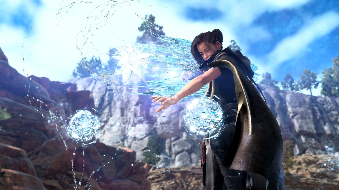 Banner de divulgação de gameplay do jogo Forspoken