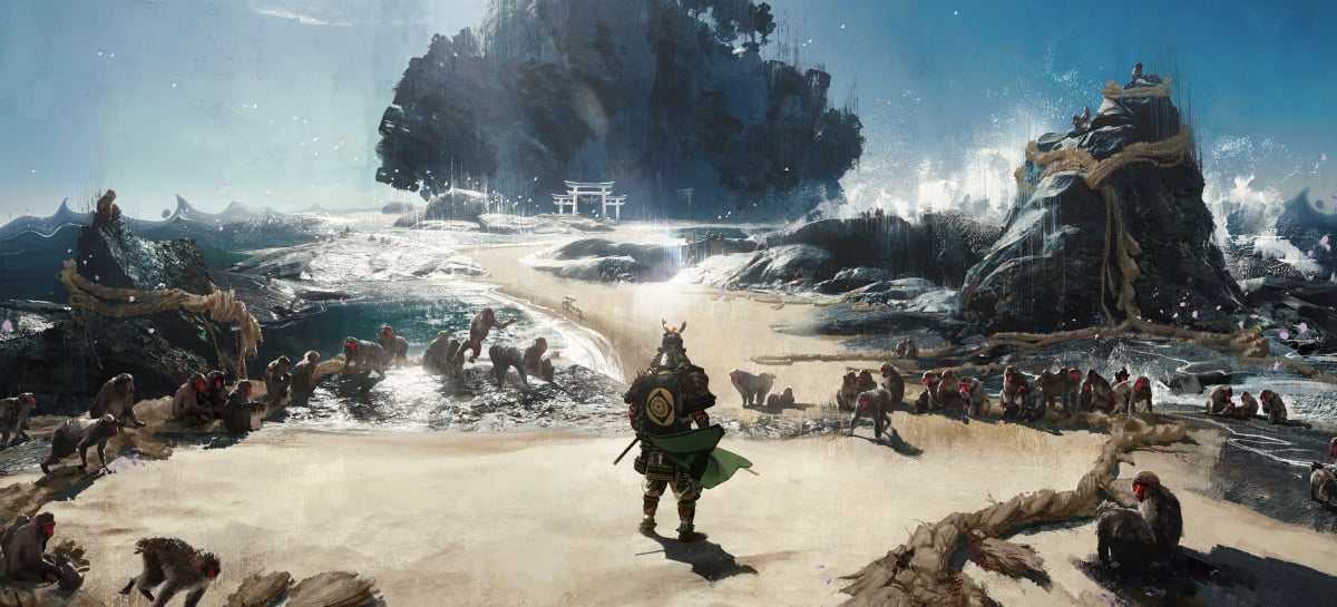 Cena de gameplay de Ghost of Tsushima