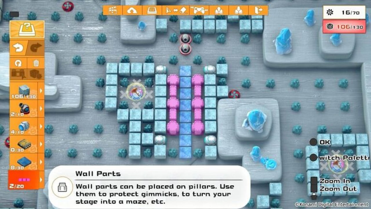 Modo Editor de Fases Super Bomberman R 2
