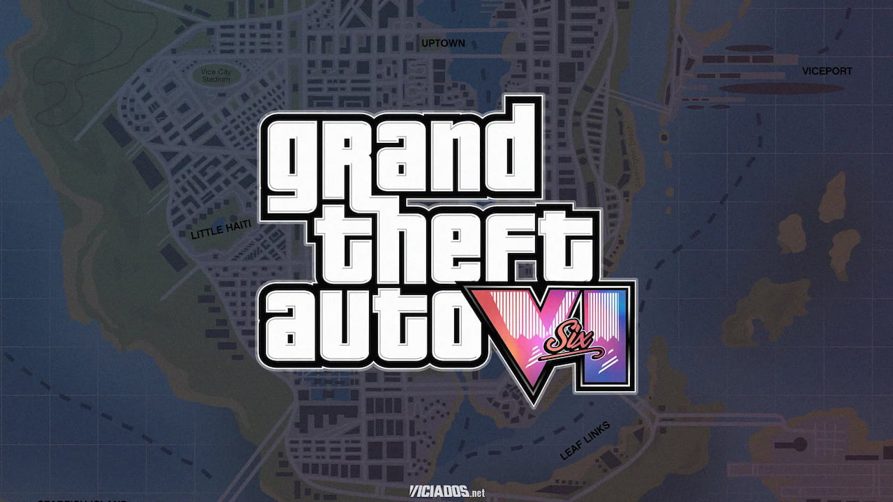 Banner de divulgação do novo GTA 6 da Rockstar