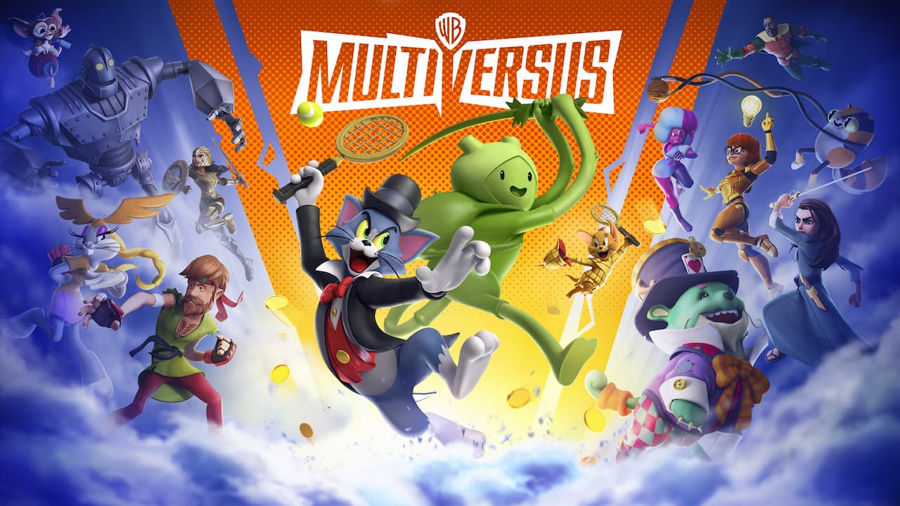 Banner de divulgação de Multiversus, grátis para PS4